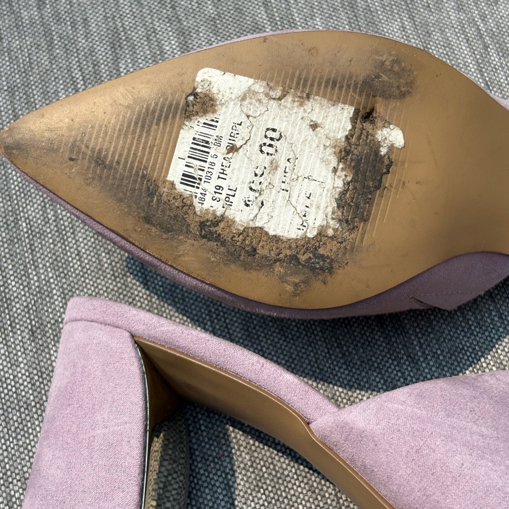 Expression purple faux suede mules - Picture 4 of 4